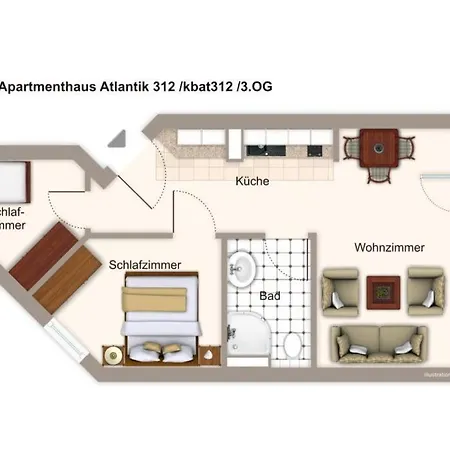 Apartmenthaus Atlantik Apartmenthaus Atlantik 312 Kuehlungsborn